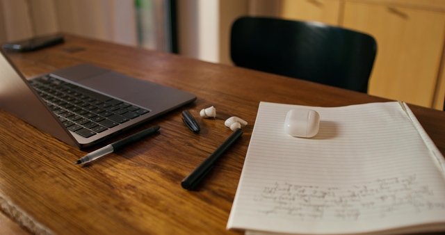 Tax prep checklist in the home office. 